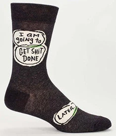 Get Sh*t Done Later Men’s Crew Socks