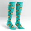 Sock It To Me Tacosaurus Stretch-It Women's Knee Highs 1 Sock It To Me Tacosaurus Stretch-It Women's Knee Highs -Trendy Socks Store F0254