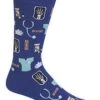 Doctor (Blue) Men's Crew Socks -Trendy Socks Store Medical Mens Blue