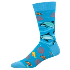 Vaquita Dolphin, Endagered Series Men's Crew Socks