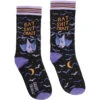 Bat Sh*t Crazy Women's Crew Socks 1 Bat Sh*t Crazy Women's Crew Socks -Trendy Socks Store The sock shack womens crew socks groovy things Bat Shit Crazy flat