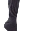 Solid Rib (Black) Alpaca Comfort Cuff Crew Socks -Trendy Socks Store alpaca arte ribbed crew sock shack socks black