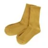 Bamboo 2 Pack (Mustard Yellow) Women's Crew Socks 2 Bamboo 2 Pack (Mustard Yellow) Women's Crew Socks -Trendy Socks Store bamboo crew mustard yellow sock shack foot traffic socks
