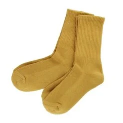 Bamboo 2 Pack (Mustard Yellow) Women's Crew Socks