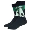 Alien Abduction Bigfoot Men's Crew Socks -Trendy Socks Store bigfoot sasquatch alien ufo abduction mens crew sock shack socks