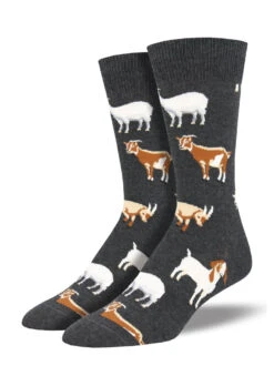 Billy Goat (Charcoal) Men's Crew Socks