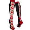 Cherries And Lace Women's Knee Highs -Trendy Socks Store cherry socks womens knee high cherries pinup sock modsocks sock shack
