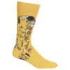 The Kiss (Yellow) Men's Crew Sock 2 The Kiss (Yellow) Men's Crew Sock -Trendy Socks Store hot sox the kiss mens