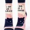 I Do As I Please Women's Ankle Socks -Trendy Socks Store i do as i please women ankle sock shack blue q socks