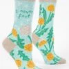 I Never Fart Women's Crew Socks 2 I Never Fart Women's Crew Socks -Trendy Socks Store i never fart womens crew sock shack blue q socks side