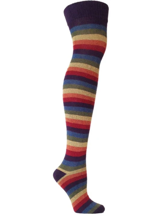 Iris Rainbow Organic Cotton Over The Knee Socks 3 Iris Rainbow Organic Cotton Over The Knee Socks