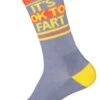 It's Okay To Fart Unisex Crew Socks 1 It's Okay To Fart Unisex Crew Socks -Trendy Socks Store it s okay to fart unisex athletic crew sock shack