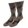 Moose Silhouette Men's Crew Socks -Trendy Socks Store moose silhouette mens crew sock shack bigfoot socks