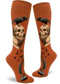 Nevermore Women's Roll-Top Knee Highs