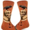 Nevermore Men's Crew Sock -Trendy Socks Store nevermore socks crew mens raven skull sock shack modsocks