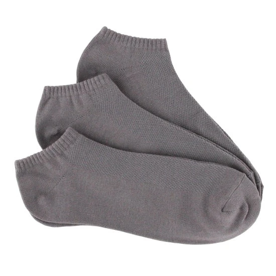 Bamboo 3 Pack (Smoke Grey) Men's No Show Socks 3 Bamboo 3 Pack (Smoke Grey) Men's No Show Socks