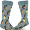 Pursuit Of Pineapples Men's Crew Sock 1 Pursuit Of Pineapples Men's Crew Sock -Trendy Socks Store pineapple mens crew sock shack socks mod blue