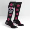 Sugar Skull Women's Knee Highs -Trendy Socks Store sock it to me knee high sugar skull