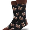 Significant Otter (Black) Men's Crew Socks