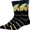 Bigfoot Half Dome Active Men's Crew Socks -Trendy Socks Store sock shack mens active crew half dome bigfoot ocean beach sock company