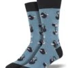 Do You Even Lift, Bro? Weight Lifting (Blue) Men's Crew Socks -Trendy Socks Store sock shack mens crew do you even lift bro socks weight lifting socks socksmith