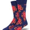 Socktopus, Octopus (Navy) Men's Crew Socks