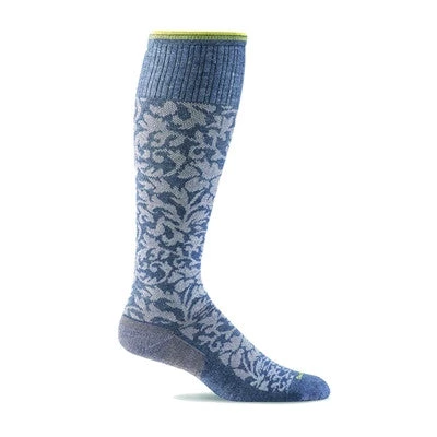 Sockwell "Damask" (Denim) Compression Socks 3 Sockwell "Damask" (Denim) Compression Socks