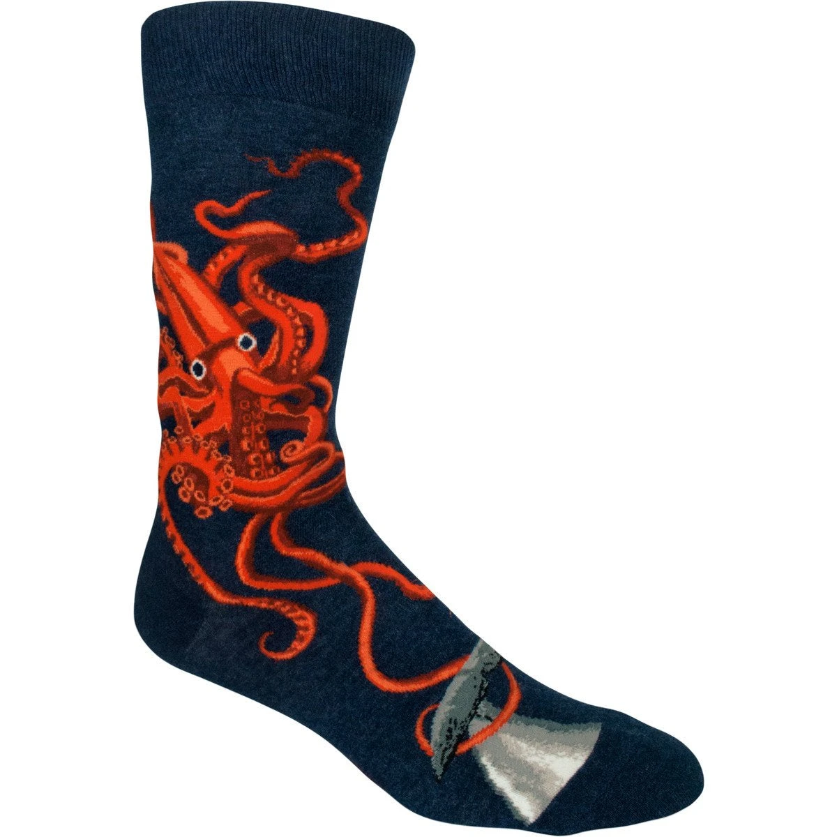 Squid And Whale Men's Crew Sock 3 Squid And Whale Men's Crew Sock