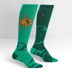 Sun And Moon Celestial Women's Knee Highs