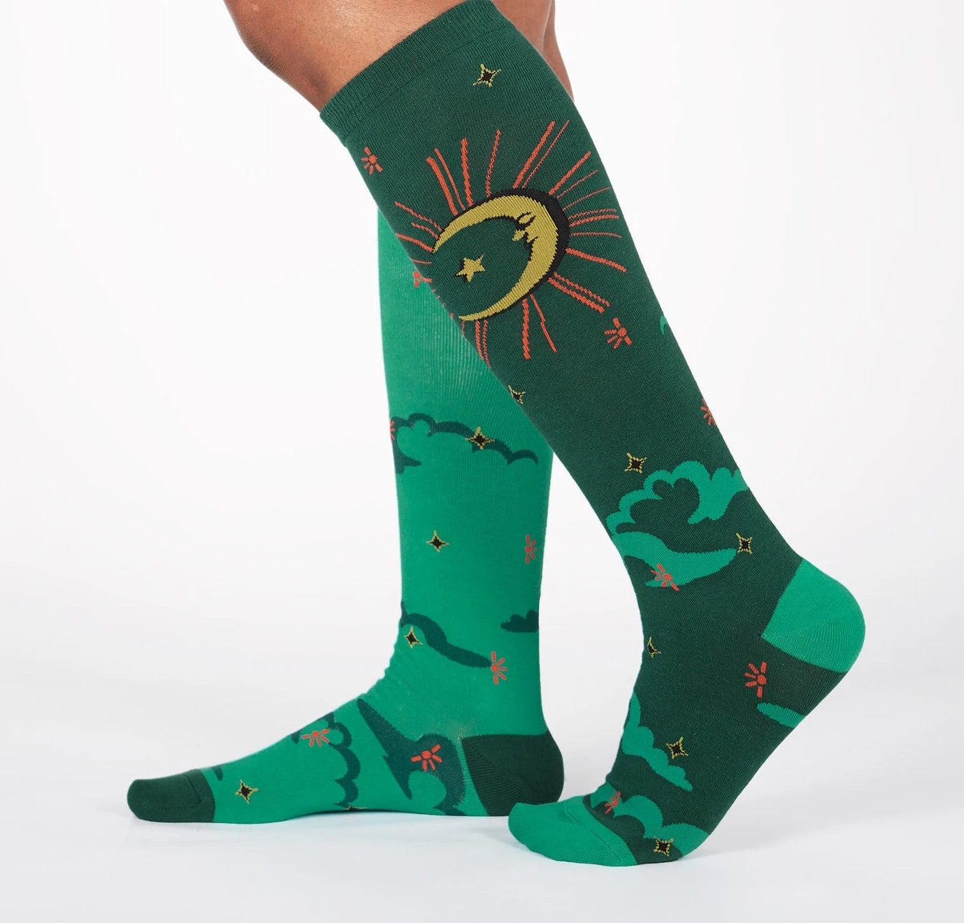 Sun And Moon Celestial Women's Knee Highs 4 Sun And Moon Celestial Women's Knee Highs - Image 2