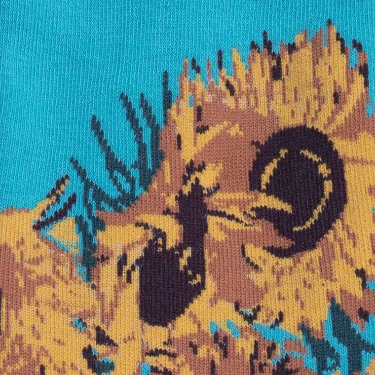 Van Gogh's Sunflowers Women's Knee Highs 4 Van Gogh's Sunflowers Women's Knee Highs - Image 2