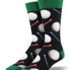 Tee It Up, Golf (Black) Men's Crew Socks 2 Tee It Up, Golf (Black) Men's Crew Socks -Trendy Socks Store tee it up golf mens crew socks sock shack black