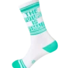 The Future Is Female Unisex Crew Socks -Trendy Socks Store the future is female athletic crew gumball poodle sock shack