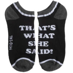 Bioworld The Office® 5-Pack Ankle Socks -Trendy Socks Store the office thats what she said five pack ankle sock shack bioworld socks