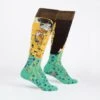 Klimt's The Kiss Women's Shimmer Knee Highs -Trendy Socks Store the sock shack F0531 The Kiss Knee High Socks klimt