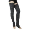 39" (Charcoal) Super Long Leg Warmers 1 39" (Charcoal) Super Long Leg Warmers -Trendy Socks Store the sock shack LW120 charcoal long large leg warmers foot treaffic