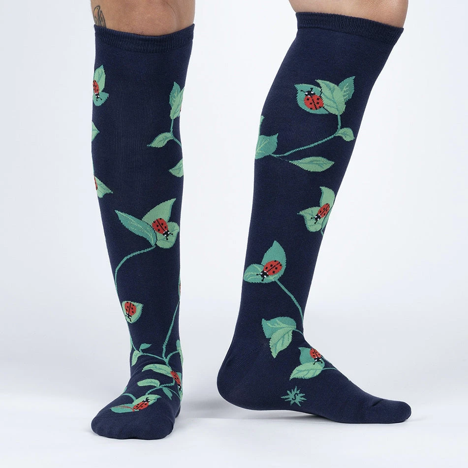 Luck Be A Lady Bug Women's Knee Highs 3 Luck Be A Lady Bug Women's Knee Highs