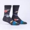 Let's Kick It! Interstellar Soccer Men's Crew Socks 2 Let's Kick It! Interstellar Soccer Men's Crew Socks -Trendy Socks Store the sock shack MEF0596 SolarSoccer MensCrewSocks Legform