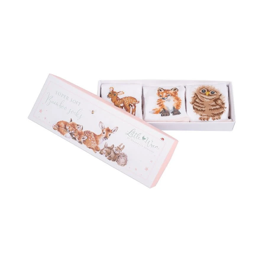 Little Forest Boxed Set Of 3 Bamboo Kids Crew Socks (0-6 Months, 6-12 Months) 4 Little Forest Boxed Set Of 3 Bamboo Kids Crew Socks (0-6 Months, 6-12 Months) - Image 2