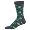 Leaping Lily Pads, And Frogs! (Blue) Bamboo Men's Crew Socks 2 Leaping Lily Pads, And Frogs! (Blue) Bamboo Men's Crew Socks -Trendy Socks Store the sock shack bamboo crew mens frogs leaping lily pads MBN2993 NavyHeather 01