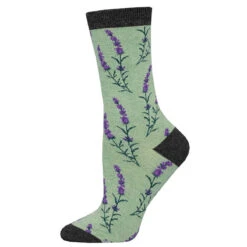 Lovely Lavender (Green) Women's Bamboo Crew
