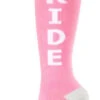 BRIDE (Pink) Knee High Socks -Trendy Socks Store the sock shack bride knee high socks pink sparkles gumball poodle IMG 2093