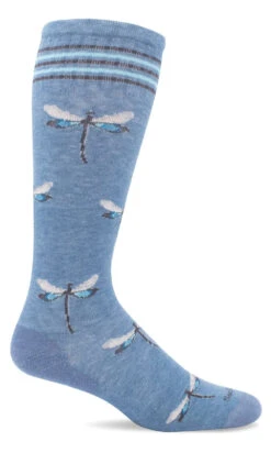 Sockwell Dragonfly (Bluestone Shimmer) Compression Socks