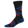 Betta Fish (Black) Men's Crew Socks -Trendy Socks Store the sock shack crew mens socks fish alpha betta tropical MNC2552 Black 01