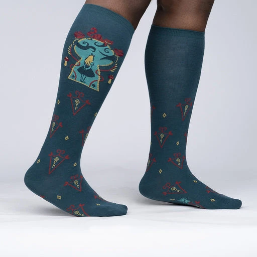 Alice In Wonderland Stretch-It Knee Highs 4 Alice In Wonderland Stretch-It Knee Highs - Image 2
