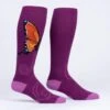 The Monarch Butterfly Unisex Stretch-It Knee Highs -Trendy Socks Store the sock shack extra stretchy unisex knee high socks butterfly prurple monarch S0135 The Monarch MAIN
