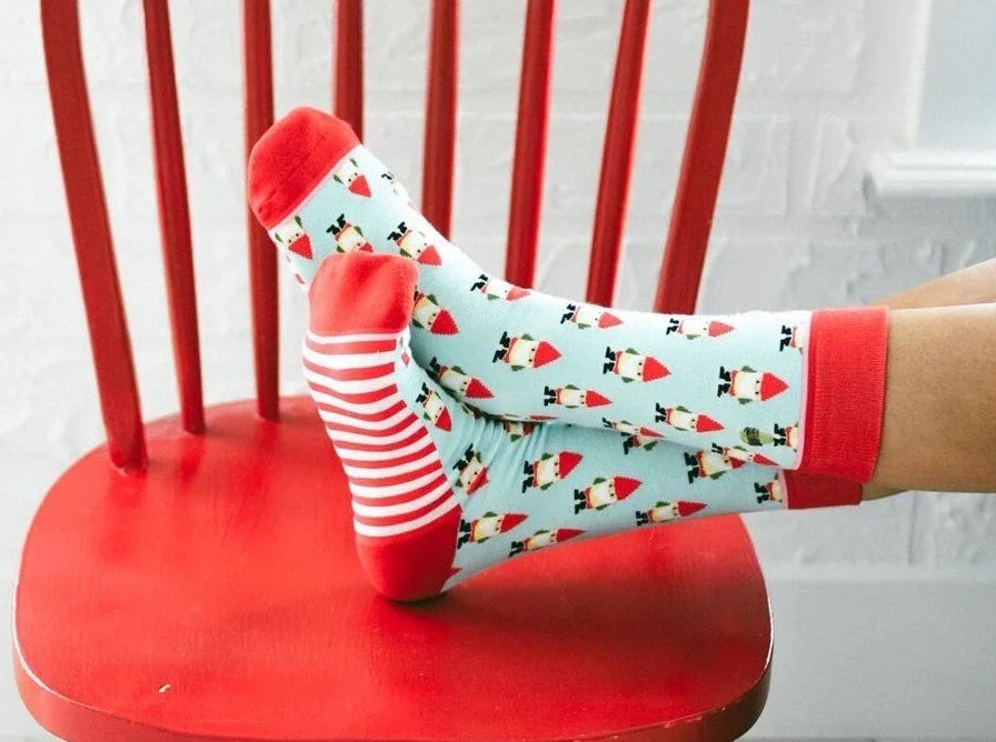 Garden Gnome Women's Crew Socks 3 Garden Gnome Women's Crew Socks