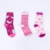 Look At Meow Kids' (Age 3-6) Crew Socks 3-Pack -Trendy Socks Store the sock shack kids 3 pack cat mewnicorn PJC0077 PYC0077