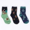 Sasquatch Kids' (Age 7-10) Crew Socks 3-Pack
