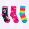 Space Cats Kids' (Age 7-10) Crew Socks 3-Pack -Trendy Socks Store the sock shack kids socks PYC0139 SpaceCats KidsCrewPacks Laydown